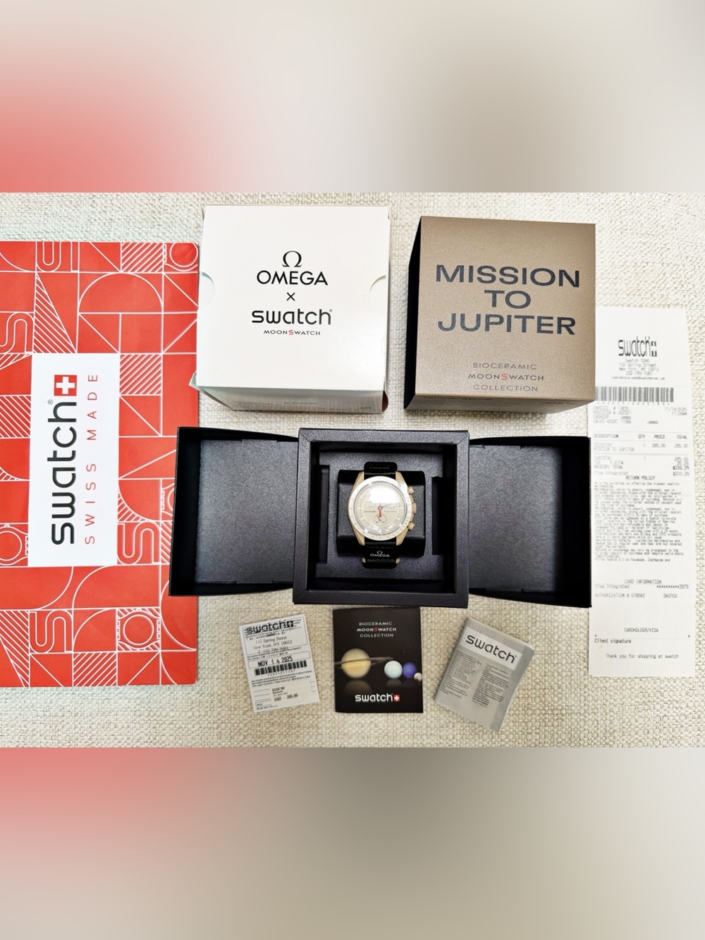 AUTHENTIC OMEGA x SWATCH MOONSWATCH SPEEDMASTER WATCH. MISSION TO JUPITER..